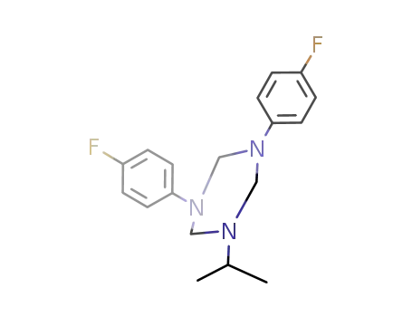 Molecular Structure of 1226778-19-3 (1-isopropyl-3,5-bis(p-fluorophenyl)-1,3,5-triazacyclohexane)