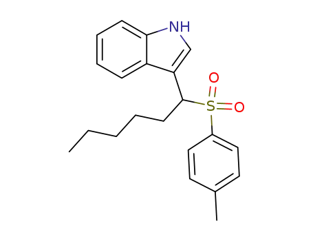 3-[1-(toluene-4-sulfonyl)-hexyl]-1<i>H</i>-indole