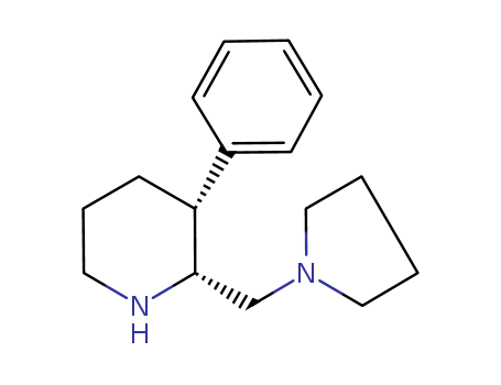 Piperidine, 3-phenyl-2-(1-pyrrolidinylmethyl)-, (2R,3R)-rel-