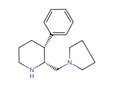 Molecular Structure of 1034708-27-4 ((2R,3R)-3-phenyl-2-(pyrrolidin-1-ylmethyl)piperidine hydrochloride)