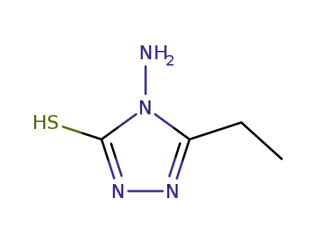 Molecular Structure of 20939-16-6 (4-AMINO-5-ETHYL-4H-1,2,4-TRIAZOLE-3-THIOL, 97)