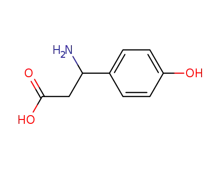 Molecular Structure of 6049-54-3 (3-Amino-3-(4-hydroxyphenyl)propanoic acid)