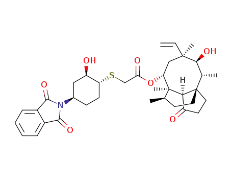 14-O-{[(1R,2R,4R)-2-hydroxy-4-(phthalimido-N-yl)-cyclohexyl-sulfanyl]-acetyl}-mutilin