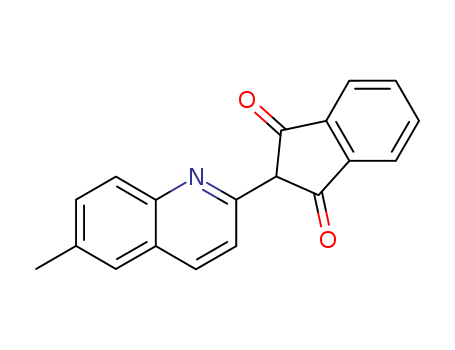 1H-Indene-1,3(2H)-dione,2-(6-methyl-2-quinolinyl)-