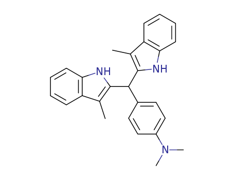 Benzenamine, 4-[bis(3-methyl-1H-indol-2-yl)methyl]-N,N-dimethyl-