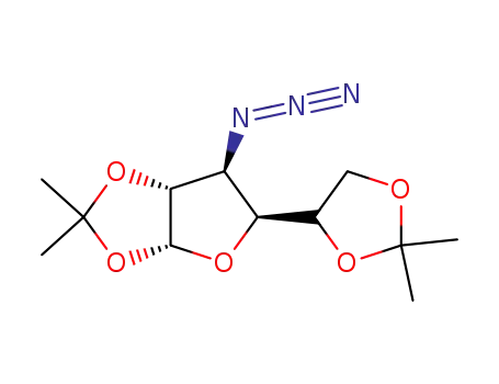Molecular Structure of 13964-23-3 (3-AZIDO-3-DEOXY-1,2:5,6-DI-O-ISOPROPYLIDENE-ALPHA-D-GLUCOFURANOSE)