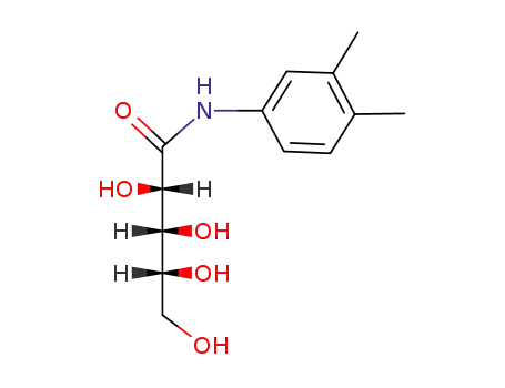 Molecular Structure of 64339-92-0 (D-ribonic acid-(3.4-dimethyl-anilide))
