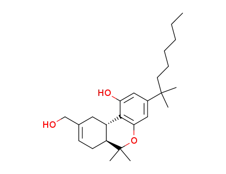 Molecular Structure of 112924-45-5 (1,1-Dimethylheptyl-11-hydroxytetrahydrocannabinol)