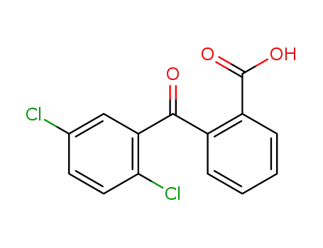 Molecular Structure of 106022-00-8 (Benzoic acid, 2-(2,5-dichlorobenzoyl)-)