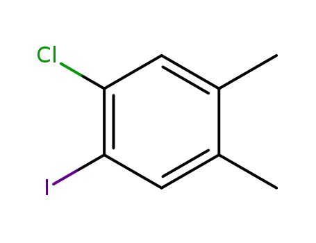 Molecular Structure of 755758-89-5 (1-Chloro-2-iodo-4,5-dimethylbenzene)