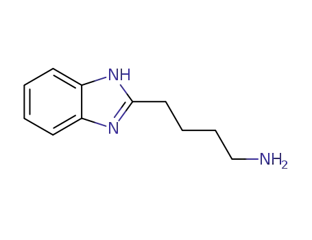 Molecular Structure of 39650-64-1 (1H-Benzimidazole-2-butanamine(9CI))