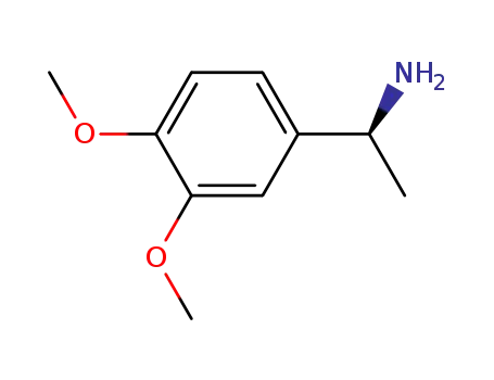 Molecular Structure of 65451-89-0 ((S)-1-(3,4-Dimethoxyphenyl)ethylamine)