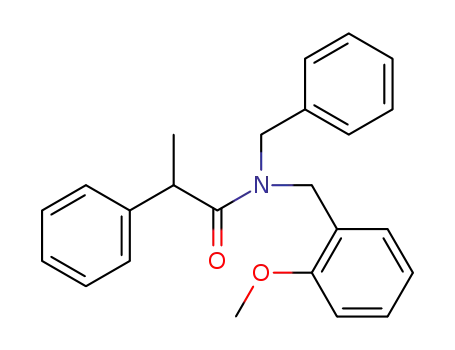 N-benzyl-N-(2-methoxybenzyl)-2-phenylpropanamide
