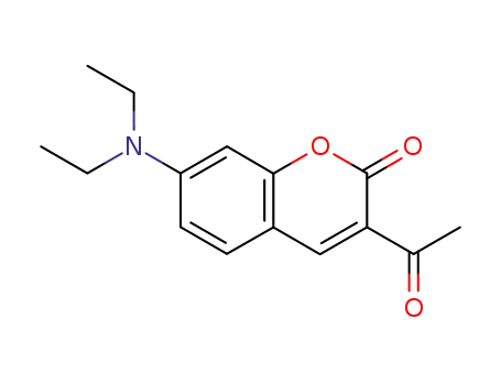 Molecular Structure of 74696-96-1 (3-ACETYL-7-(DIETHYLAMINO)-2H-CHROMEN-2-ONE)