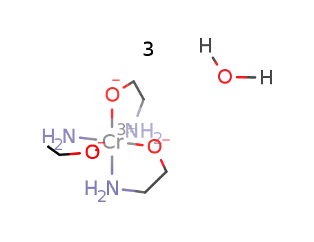 Molecular Structure of 38819-71-5 (tris(2-aminoethanol) chromium(III) complex trihydrate)