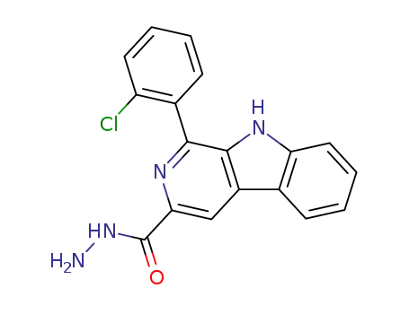 1-(2-chloro-phenyl)-9<i>H</i>-β-carboline-3-carboxylic acid hydrazide