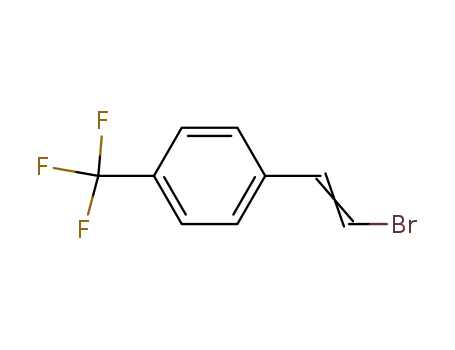 Molecular Structure of 1059140-27-0 (1-(2-bromovinyl)-4-(trifluoromethyl)benzene)