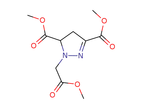Molecular Structure of 1262030-04-5 (dimethyl 1-(2-methoxy-2-oxoethyl)-4,5-dihydro-1H-pyrazole-3,5-dicarboxylate)