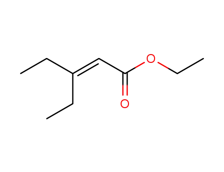 Molecular Structure of 15249-93-1 (2-Pentenoic acid, 3-ethyl-, ethyl ester)
