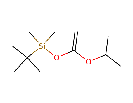 Molecular Structure of 124193-25-5 (Silane, (1,1-dimethylethyl)dimethyl[[1-(1-methylethoxy)ethenyl]oxy]-)