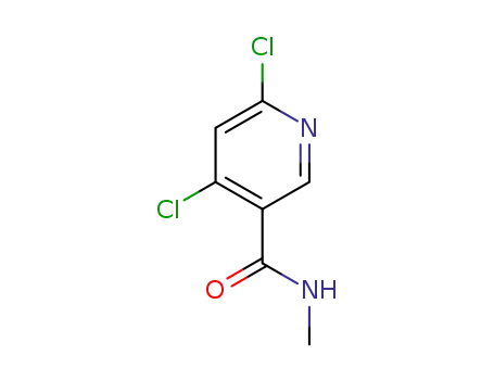 Molecular Structure of 1609530-95-1 (4,6-dichloro-N-methylnicotinamide)