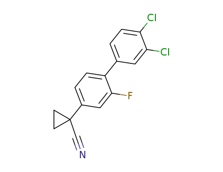 1-(3′,4′-dichloro-2-fluoro[1,1′-biphenyl]-4-yl)-cyclopropanenitrile