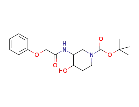 4-hydroxy-3-[(phenoxyacetyl)amino]-1-piperidinecarboxylic acid 1,1-dimethylethyl ester