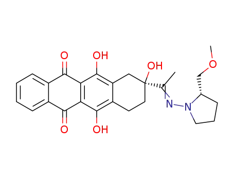 (S)-6,8,11-Trihydroxy-8-{1-[(Z)-(S)-2-methoxymethyl-pyrrolidin-1-ylimino]-ethyl}-7,8,9,10-tetrahydro-naphthacene-5,12-dione