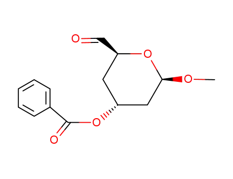 Benzoic acid (2S,4R,6R)-2-formyl-6-methoxy-tetrahydro-pyran-4-yl ester