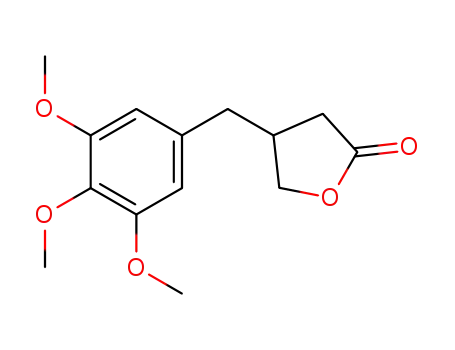 Molecular Structure of 65171-10-0 ((+/-)-4-(3,4,5-trimethoxyphenyl)-4,5-dihydro-2(3H)-furanone)