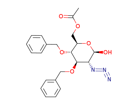 2-Azido-2-deoxy-3,4-bis-O-(phenylmethyl)-beta-D-glucopyranose 6-acetate