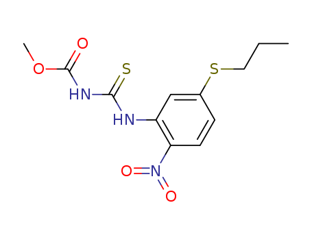 [[2-Nitro-5-(propylthio)phenyl]thiocarbamoyl]carbamic acid methyl ester