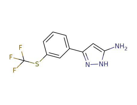 3-(3-(TrifluoroMethylthio)phenyl)-1H-pyrazol-5-aMine(1912400-29-3)