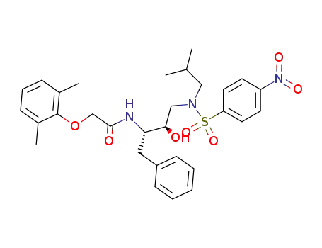 N-{(1S,2R)-1-Benzyl-2-hydroxy-3-[isobutyl-(4-nitro-benzenesulfonyl)-amino]-propyl}-2-(2,6-dimethyl-phenoxy)-acetamide