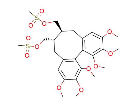 (M*,6R*,7R*)-5,6,7,8-tetrahydro-1,2,3,10,11,12-hexamethoxy-6,7-bis(methanesulfonylmethyl)-dibenzo<a,c>cyclooctene