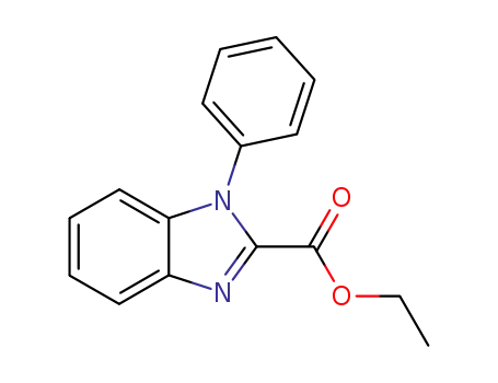 Molecular Structure of 93129-53-4 ((1-PHENYL-1H-BENZOIMIDAZOL-2-YL)-ACETIC ACID ETHYL ESTER)