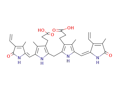 3-[2-[[3-(2-carboxyethyl)-5-[(E)-(3-ethenyl-4-methyl-5-oxopyrrol-2-ylidene)methyl]-4-methyl-1H-pyrrol-2-yl]methyl]-5-[(E)-(4-ethenyl-3-methyl-5-oxopyrrol-2-ylidene)methyl]-4-methyl-1H-pyrrol-3-yl]propanoic acid