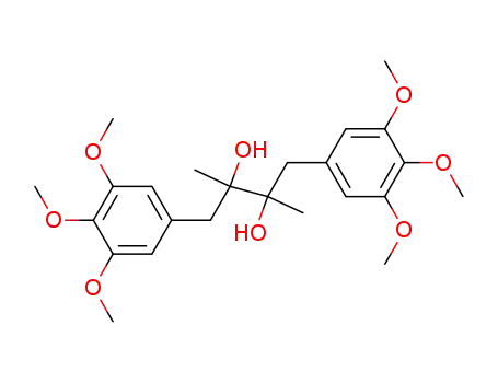 Molecular Structure of 104385-15-1 (2,3-Butanediol, 2,3-dimethyl-1,4-bis(3,4,5-trimethoxyphenyl)-)