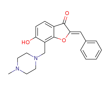 2-benzylidene-6-hydroxy-7-((4-methylpiperazin-1-yl)methyl)benzofuran-3(2H)-one