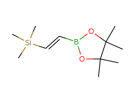 Molecular Structure of 126688-99-1 (2-(TRIMETHYLSILYL)VINYLBORONIC ACID PINACOL ESTER)