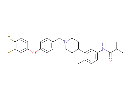 N-(3-{1-[4-(3,4-Difluorophenoxy)benzyl]-4-piperidinyl}-4-methylphenyl)-2-methylpropanamide