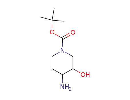 Molecular Structure of 203503-03-1 ((3R,4R)-N1-BOC-4-amino-3-hydroxypiperidine)