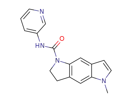 Molecular Structure of 158942-04-2 (5-METHYL-1-(3-PYRIDYLCARBAMOYL)-1,2,3,5-TETRAHYDROPYRROLO [2,3-F]INDOLE)
