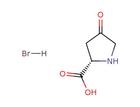 Molecular Structure of 75776-67-9 (4-keto-L-proline hydrobromide)