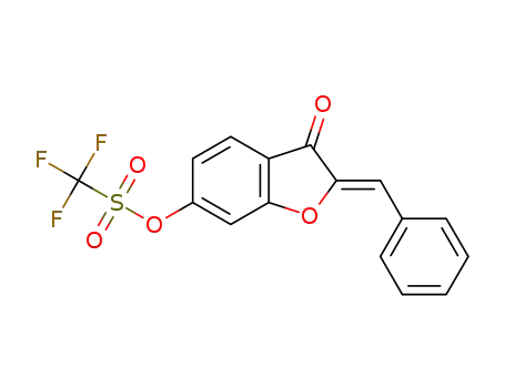 (Z)-2-benzylidene-3-oxo-2,3-dihydrobenzofuran-6-yl trifluoromethanesulfonate