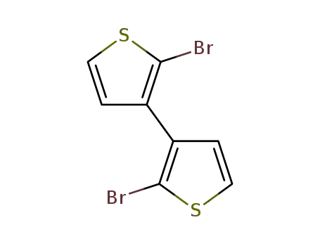 Molecular Structure of 18592-86-4 (3,3'-Bithiophene, 2,2'-dibromo-)