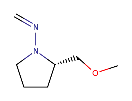 Molecular Structure of 91658-36-5 ((S)-2-METHOXYMETHYL-1-METHYLIDENEAMINO-PYRROLIDINE)