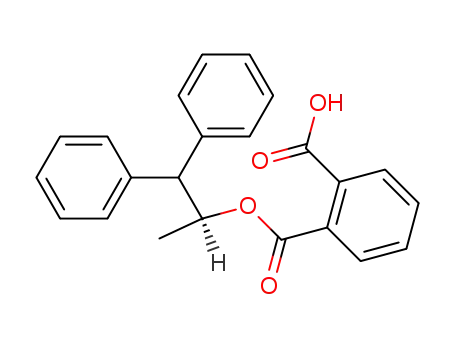 Molecular Structure of 52248-11-0 (phthalic acid mono-((<i>S</i>)-1-methyl-2,2-diphenyl-ethyl ester))