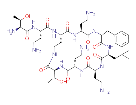 Molecular Structure of 86408-36-8 (POLYMYXIN B NONAPEPTIDE HYDROCHLORIDE)