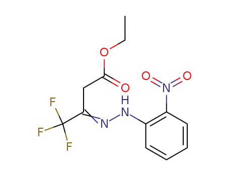 Molecular Structure of 77484-57-2 (ethyl trifluoroacetoacetate 2-nitrophenylhydrazone)